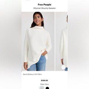 Free people Ottoman Slouchy sweater